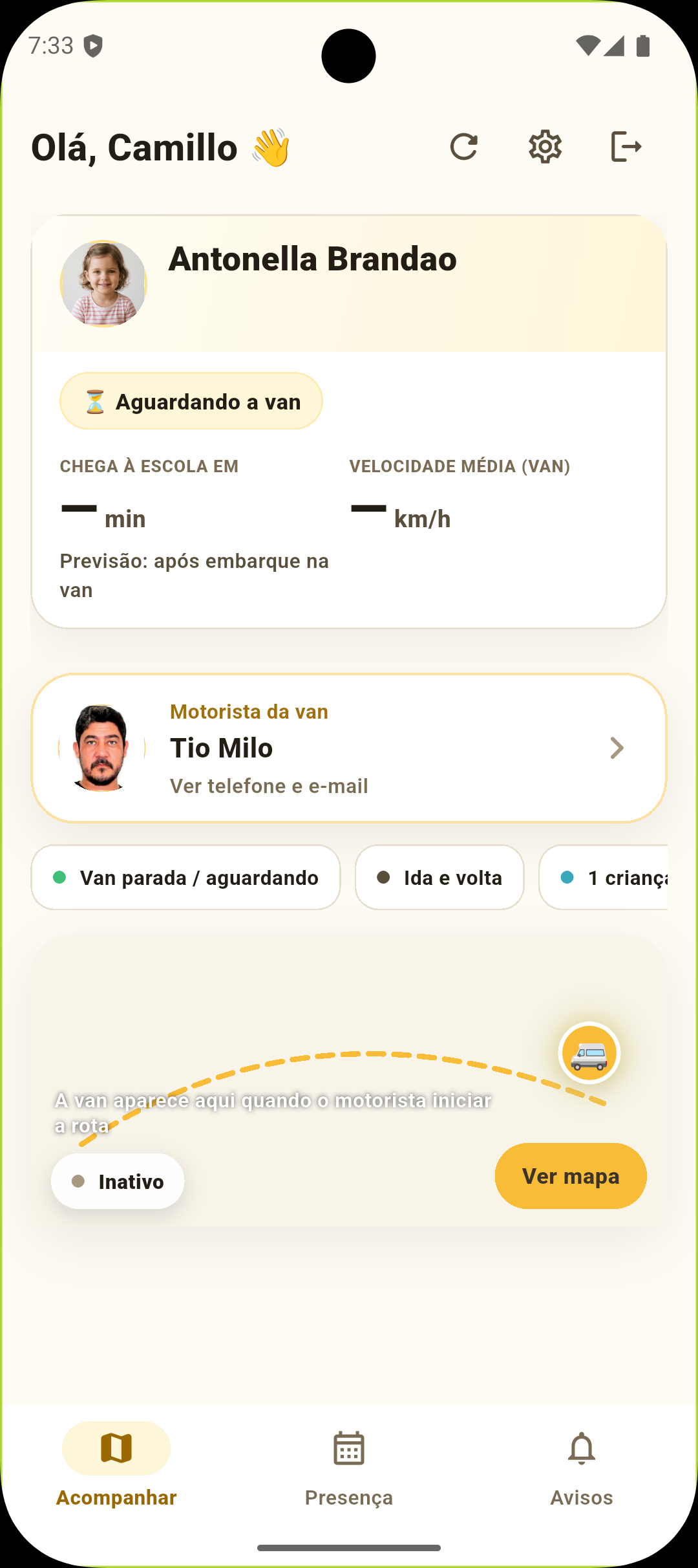 Confirmação de embarque